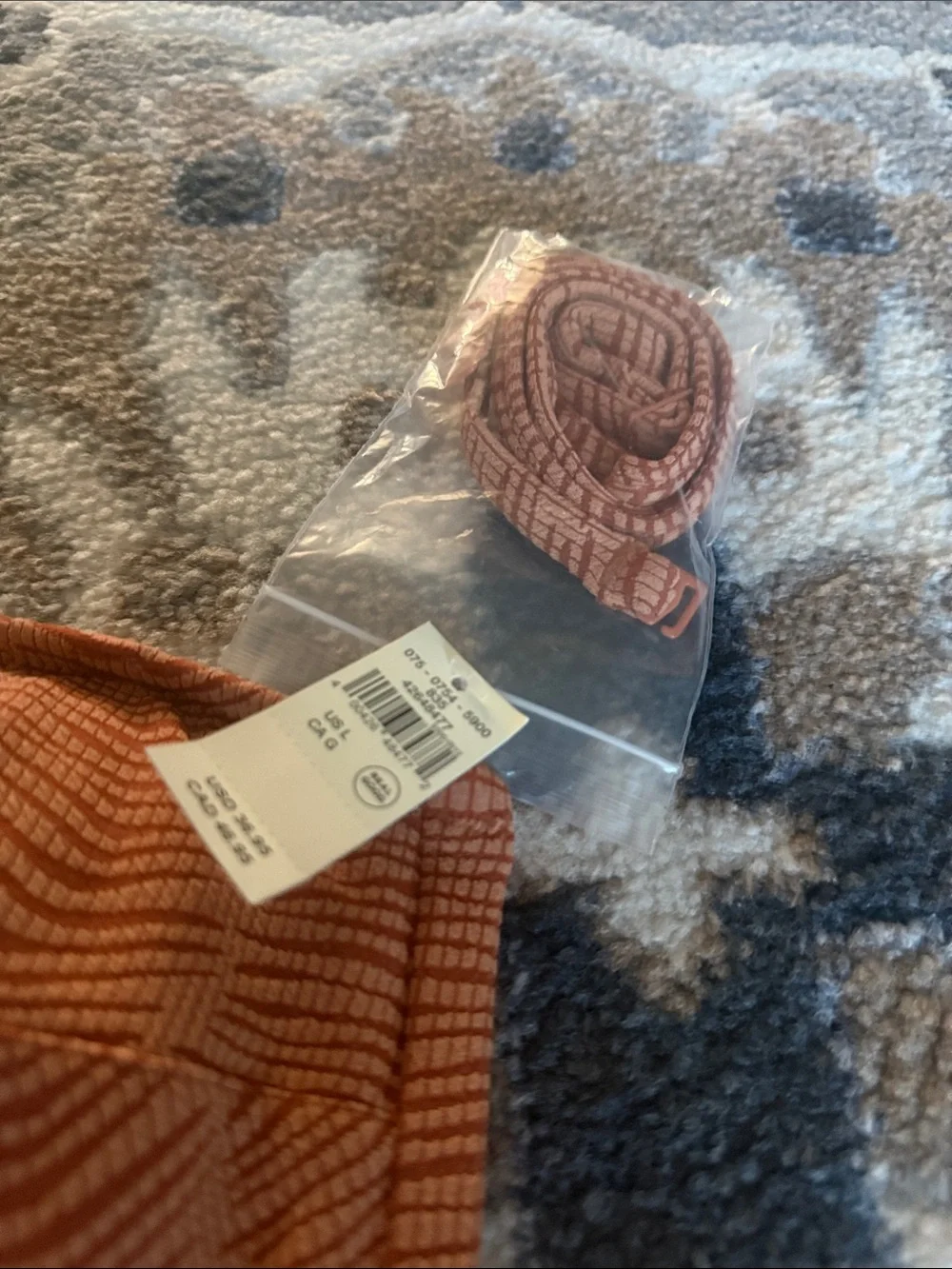 aerie real good swim set top size L and High-Rise Brief size Xl Set in Rust
